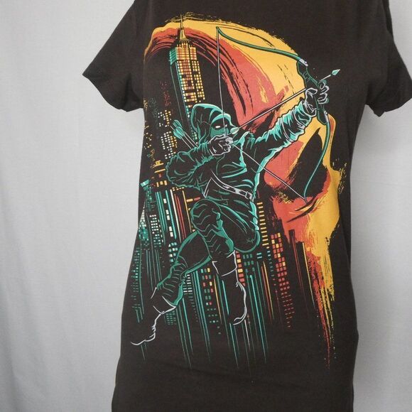 Teefury The Green Arrow Brown Graphic T Shirt Tee - Picture 1 of 5